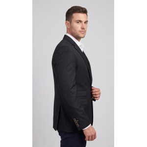 Life Style Butiken Ανδρικό Βαμβακερό Σακάκι LS12845 BLACK Ανδρικά