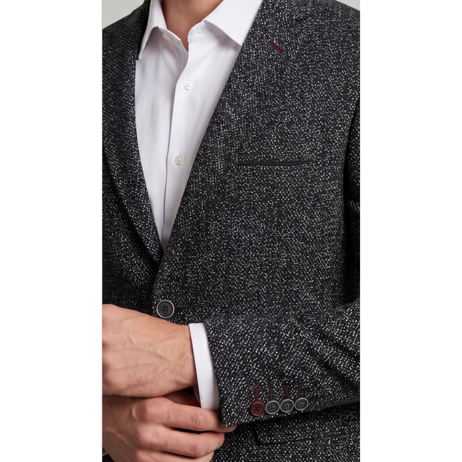 Life Style Butiken Ανδρικό Βαμβακερό Σακάκι Χιονέ LS1285222 GREY Ανδρικά