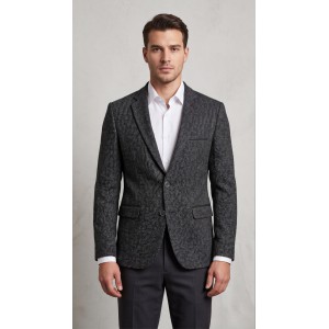 Life Style Butiken Ανδρικό Βαμβακερό Σακάκι Χιονέ LS1285222 GREY Ανδρικά