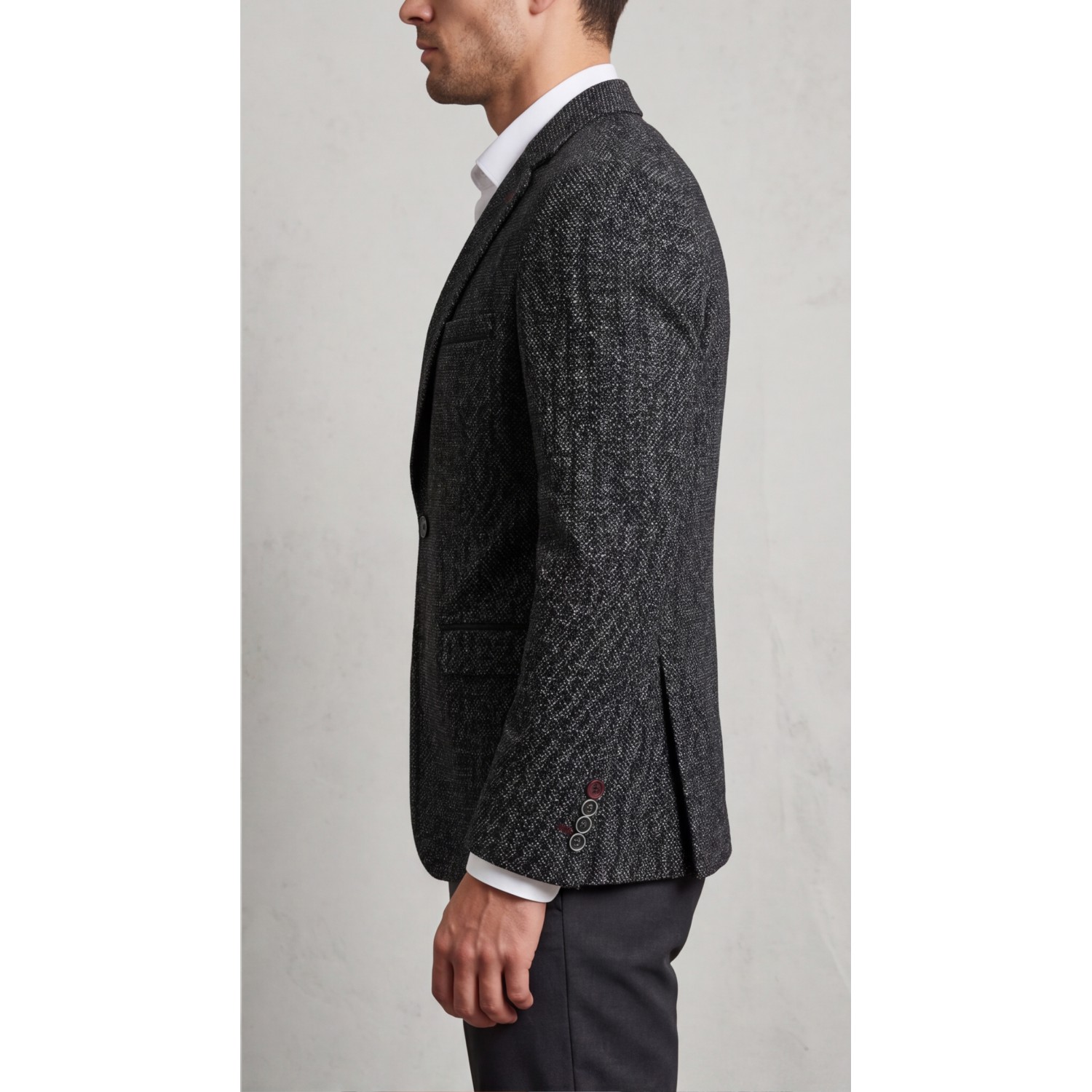 Life Style Butiken Ανδρικό Βαμβακερό Σακάκι Χιονέ LS1285222 GREY Ανδρικά