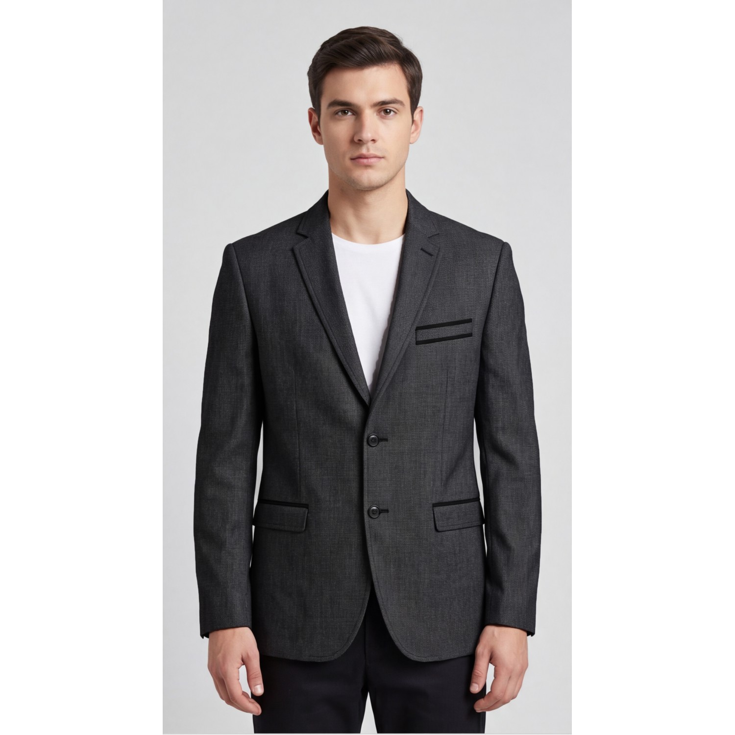 Life Style Butiken Ανδρικό Βαμβακερό Σακάκι LS1651010 GREY Ανδρικά
