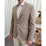 Life Style Butiken Ανδρικό Σακάκι Blazer Slim Fit LS1818 SAND 1
