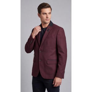 Life Style Butiken Ανδρικό Βαμβακερό Σακάκι LS18505 BORDEAUX Ανδρικά