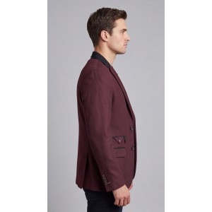 Life Style Butiken Ανδρικό Βαμβακερό Σακάκι LS18505 BORDEAUX Ανδρικά