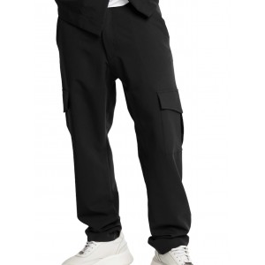 Life Style Butiken LS5411 Black Ανδρικό Cargo Παντελόνι Κανονική Εφαρμογή 