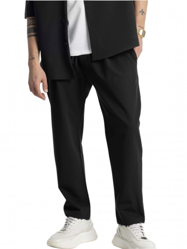 Life Style Butiken LS5328.3 Black Ανδρικό Παντελόνι Άνετη Εφαρμογή