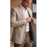 Life Style Butiken Ανδρικό Λινό Σακάκι LS11430 Sand 2