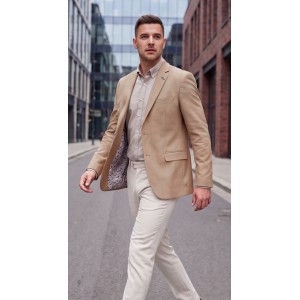 Life Style Butiken Ανδρικό Βαμβακερό Σακάκι LS11431 Beige Ανδρικά