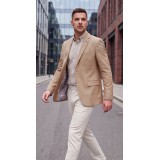 Life Style Butiken Ανδρικό Βαμβακερό Σακάκι LS11431 Beige 4