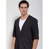 Life Style Butiken Ανδρικό Over Κοντομάνικο Σακάκι LS12708 Black 4