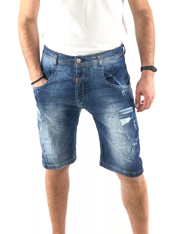 Ανδρική Jean ΒΕΡΜΟΥΔΑ BACK2JEANS NB11B BLUE