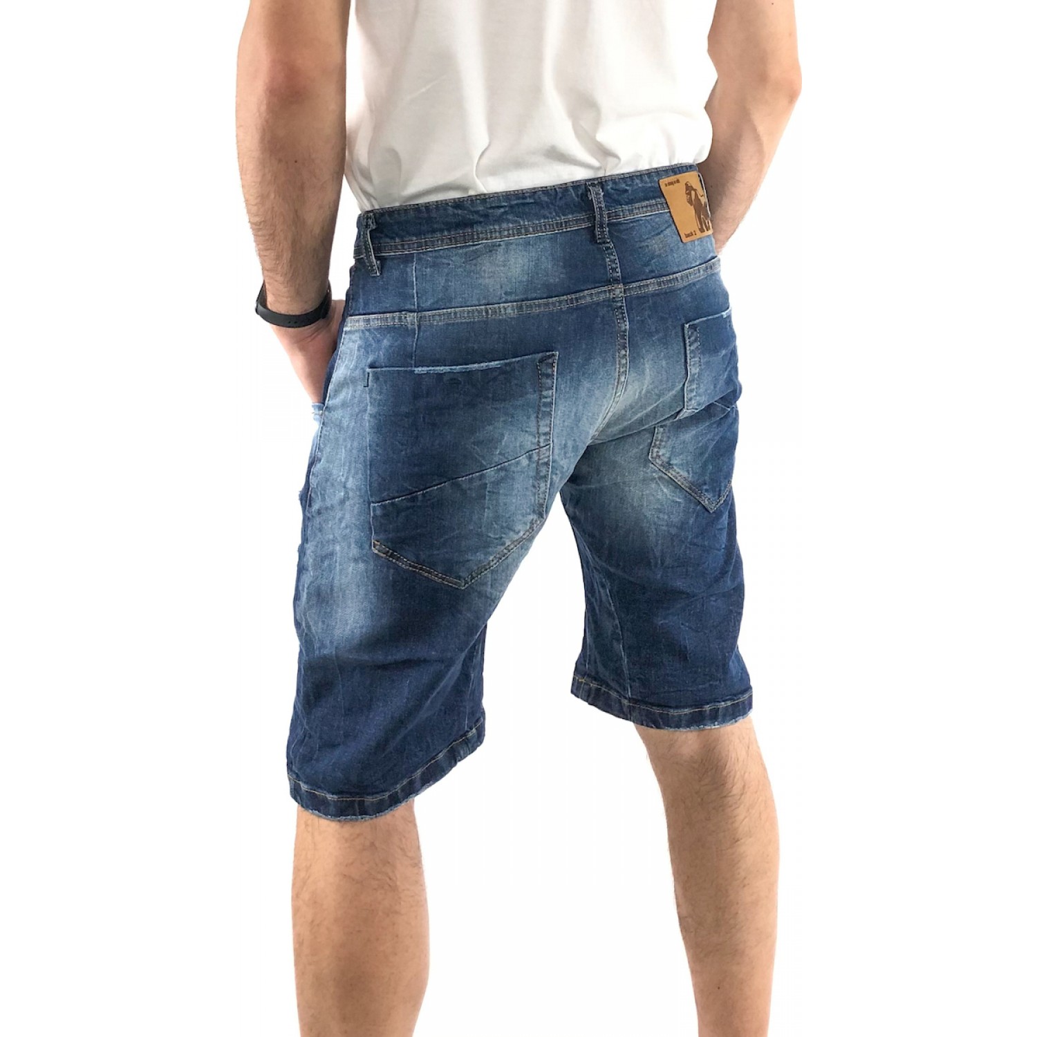 Ανδρική Jean ΒΕΡΜΟΥΔΑ BACK2JEANS NB11B BLUE