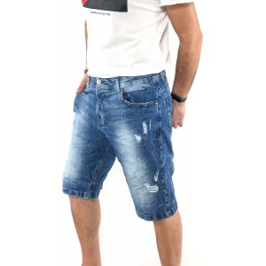 Ανδρική Jean ΒΕΡΜΟΥΔΑ BACK2JEANS NB3Z BLUE