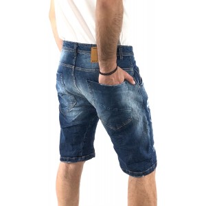 Ανδρική Jean ΒΕΡΜΟΥΔΑ BACK2JEANS NB11B BLUE