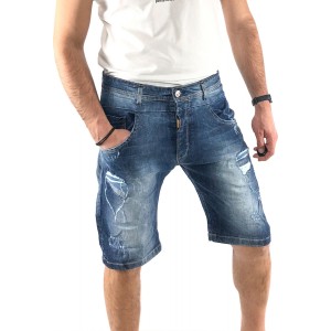 Ανδρική Jean ΒΕΡΜΟΥΔΑ BACK2JEANS NB11B BLUE