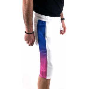 Ανδρική ΒΕΡΜΟΥΔΑ φόρμας REBEL 9001 ΛΕΥΚΟ