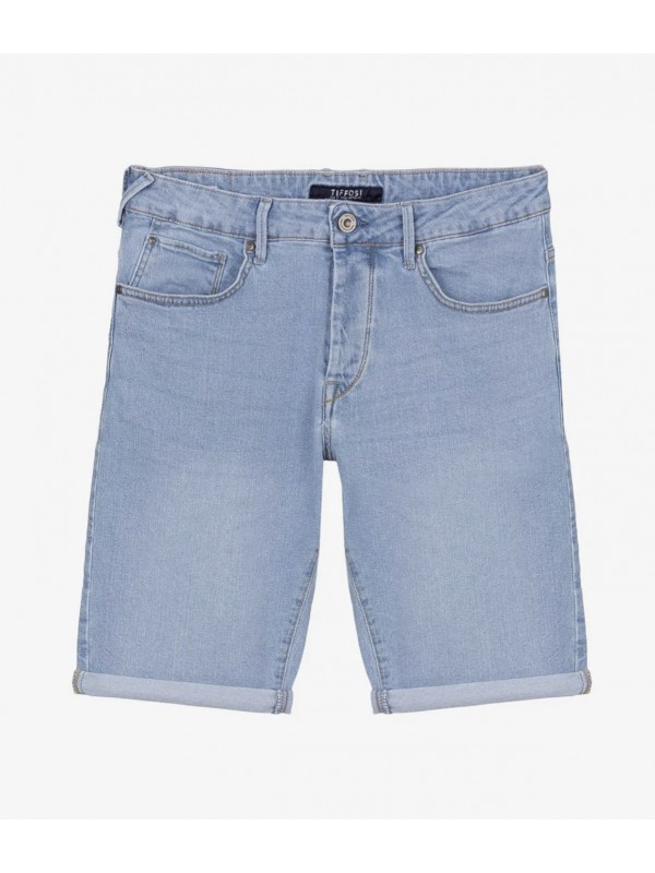 Ανδρική Jean Βερμούδα Slim Fit TIFFOSI 10049618 LIGHT BLUE