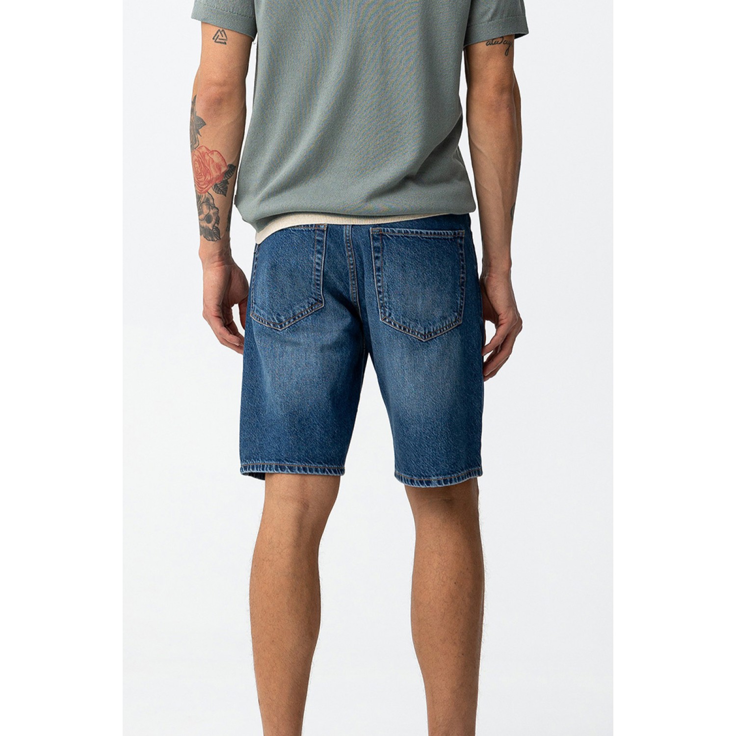 Life Style Butiken Ανδρική Jean Βερμούδα LS110064577_M10 Μπλέ