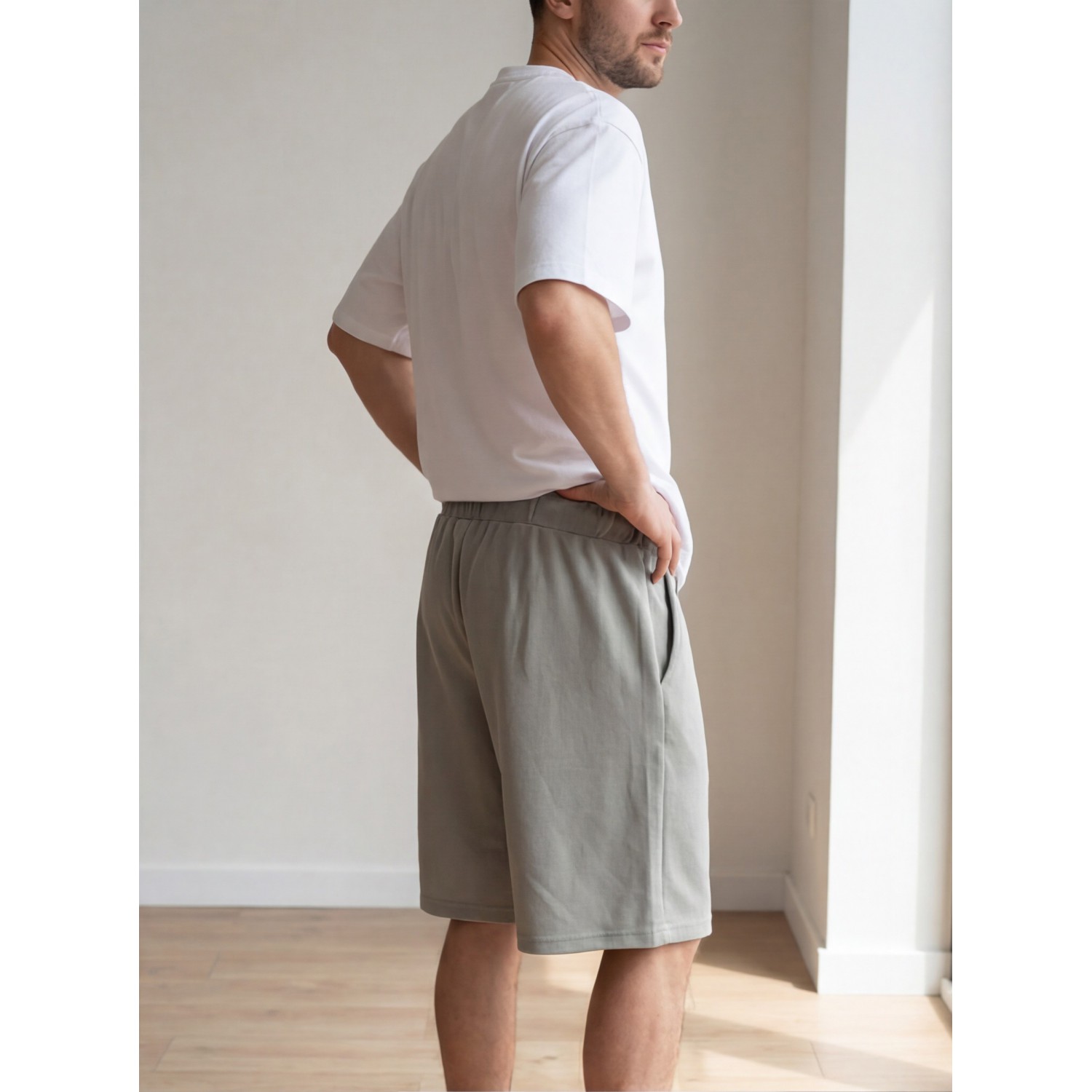 ife Style Butiken Ανδρική Βερμούδα LS12631407 Γκρι