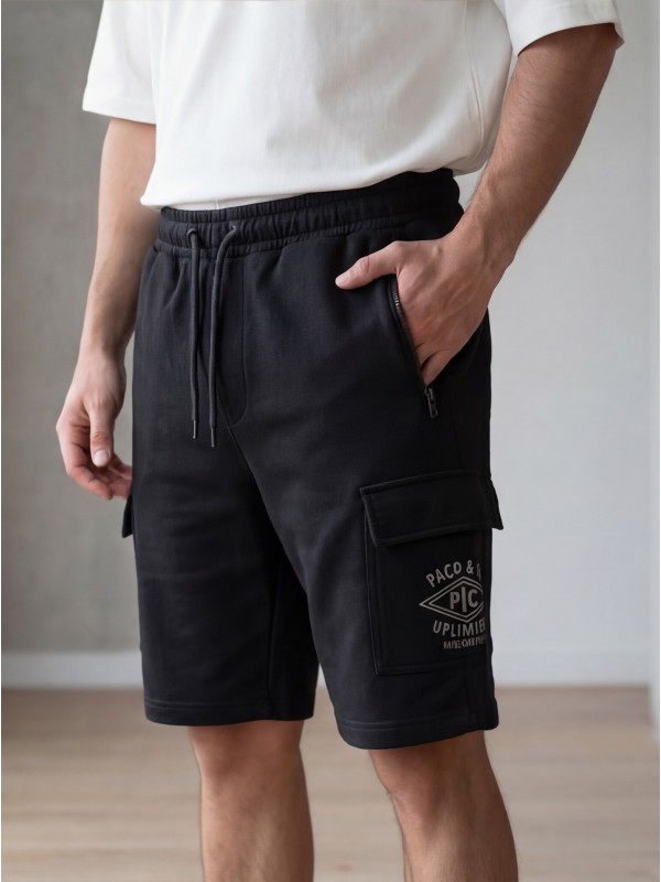 Life Style Butiken Ανδρική Βερμούδα Cargo LS12631411 Black