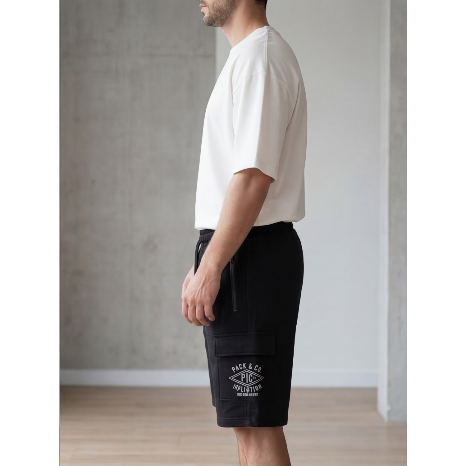 Life Style Butiken Ανδρική Βερμούδα Cargo LS12631411 Black