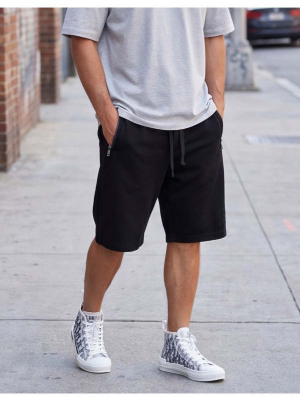 Life Style Butiken Men's Sweatshort LS12631412 Black