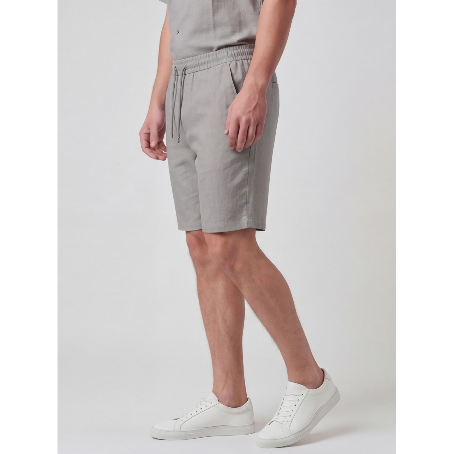 Life Style Butiken Ανδρική Βερμούδα Λινή LS12648407 Olive Ανδρικά