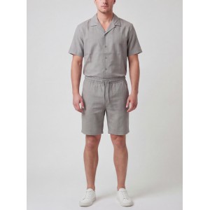 Life Style Butiken Ανδρική Βερμούδα Λινή LS12648407 Olive Ανδρικά