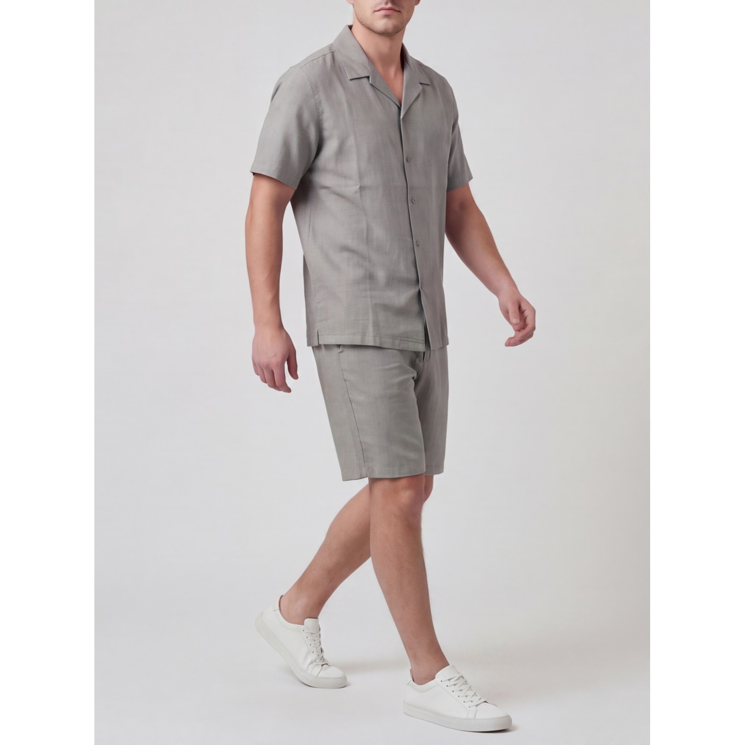 Life Style Butiken Ανδρική Βερμούδα Λινή LS12648407 Olive Ανδρικά