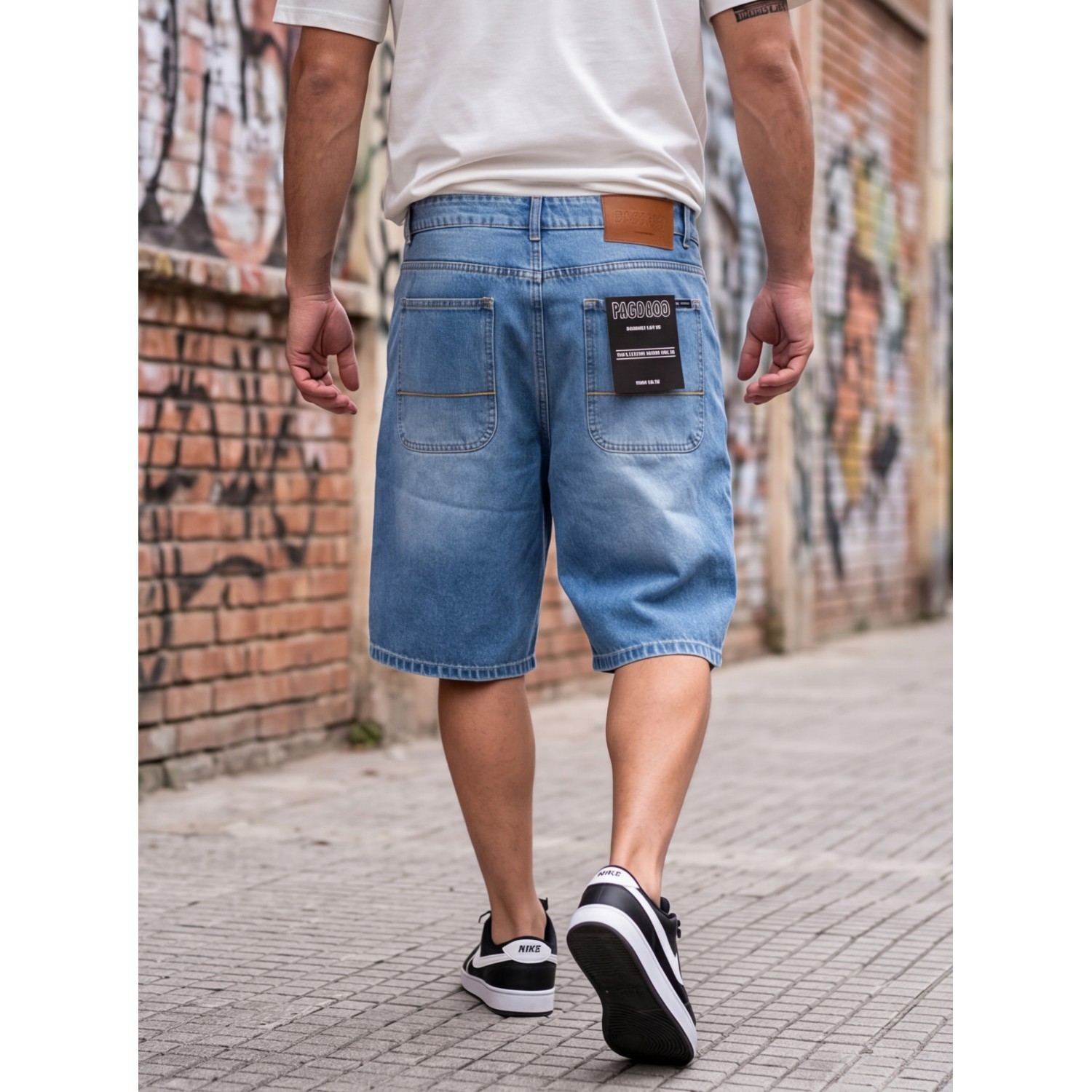 Life Style Butiken Ανδρική Jean Βερμούδα Baggy LS12648443 Μπλέ
