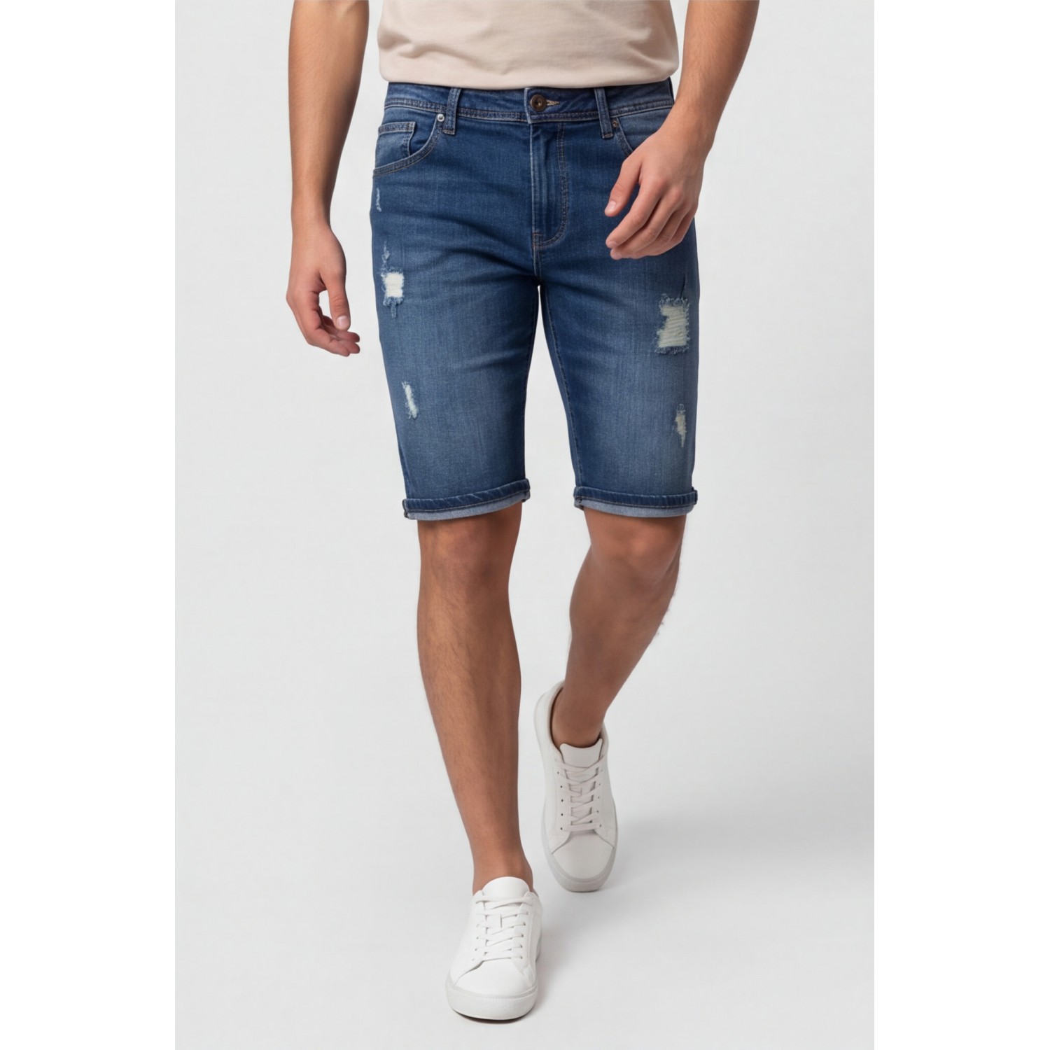 Life Style Butiken Ανδρική Jean Βερμούδα LS132336 BLUE Βερμούδες