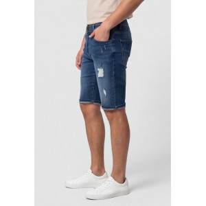 Life Style Butiken Ανδρική Jean Βερμούδα LS132336 BLUE Βερμούδες