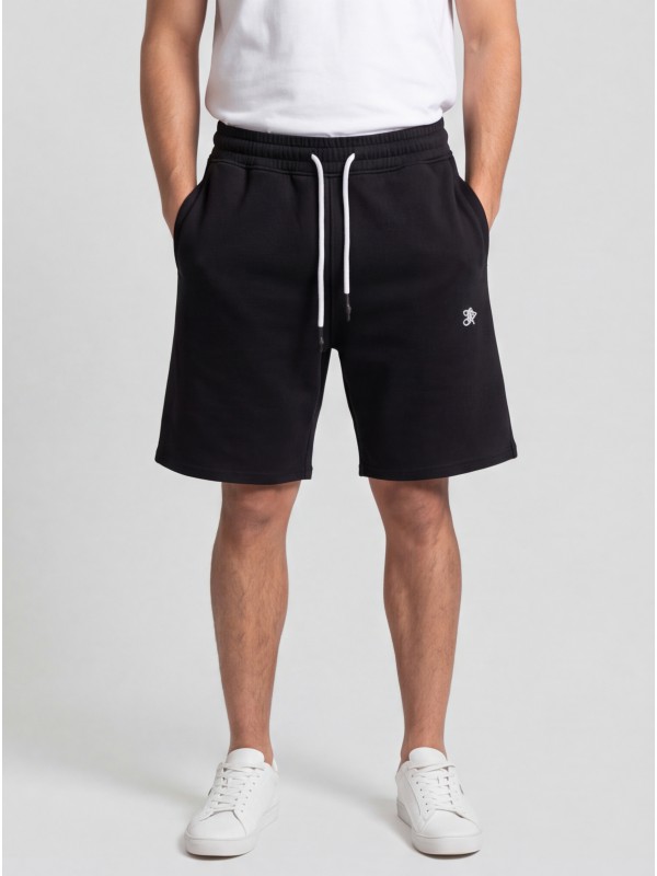 Life Style Butiken Men's Oversize Sweatshort LS14560561 Black