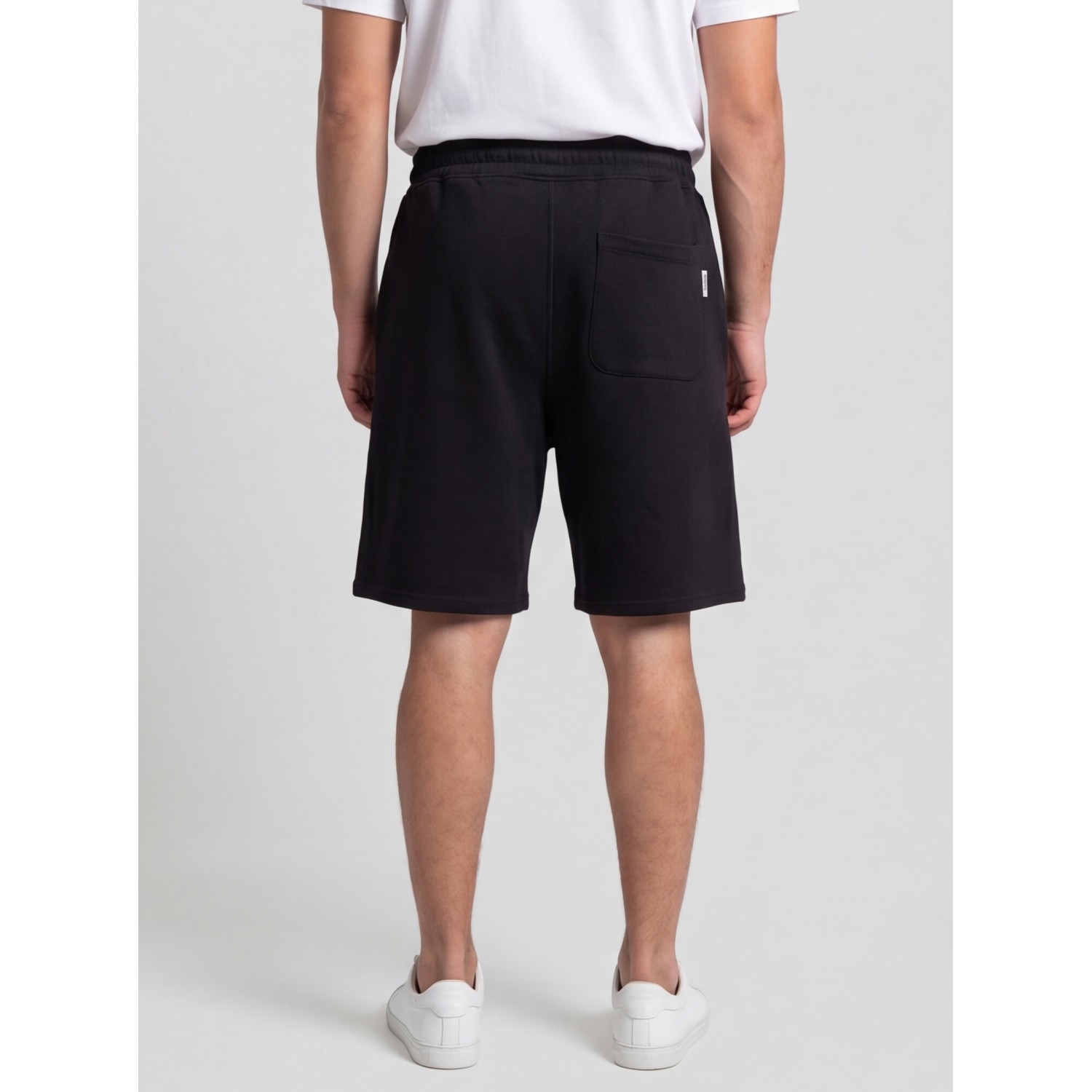 Life Style Butiken Men's Oversize Sweatshort LS14560561 Black