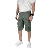 Ανδρική cargo βερμούδα κάτω από το γόνατο BACK2JEAN TS15 ΧΑΚΙ 1