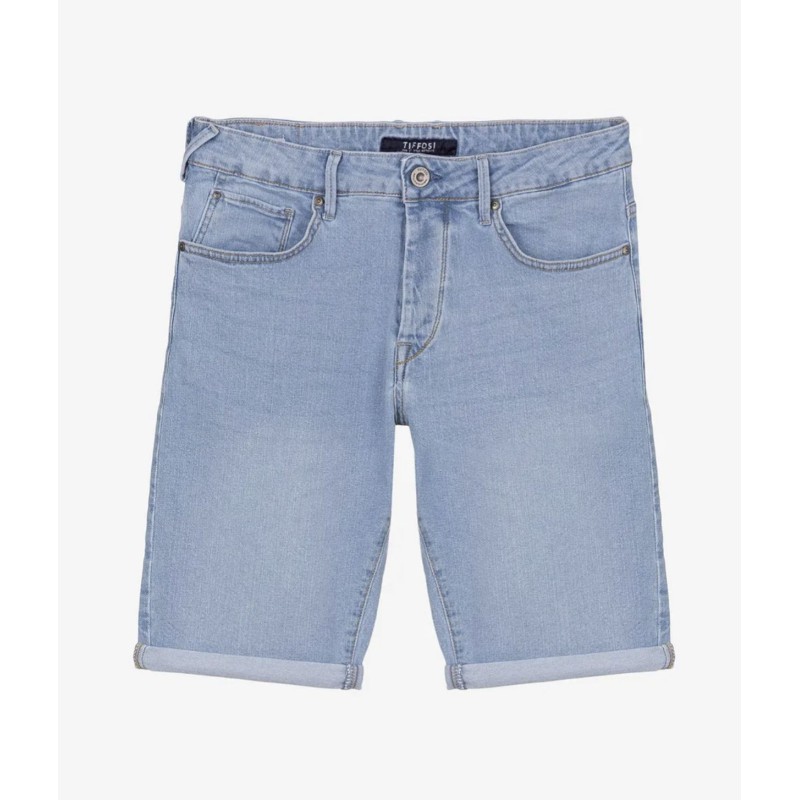 Ανδρική Jean Βερμούδα Slim Fit TIFFOSI 10049618 LIGHT BLUE Βερμούδες