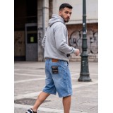 Life Style Butiken Ανδρική Jean Βερμούδα Baggy LS12648443 Μπλέ 2