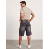 Life Style Butiken Ανδρική Jean Βερμούδα Baggy LS12648444 Γκρι 4