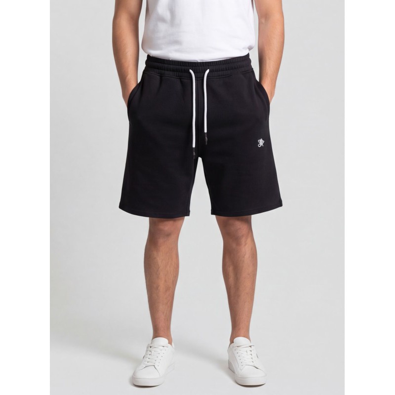 Life Style Butiken Men's Oversize Sweatshort LS14560561 Black