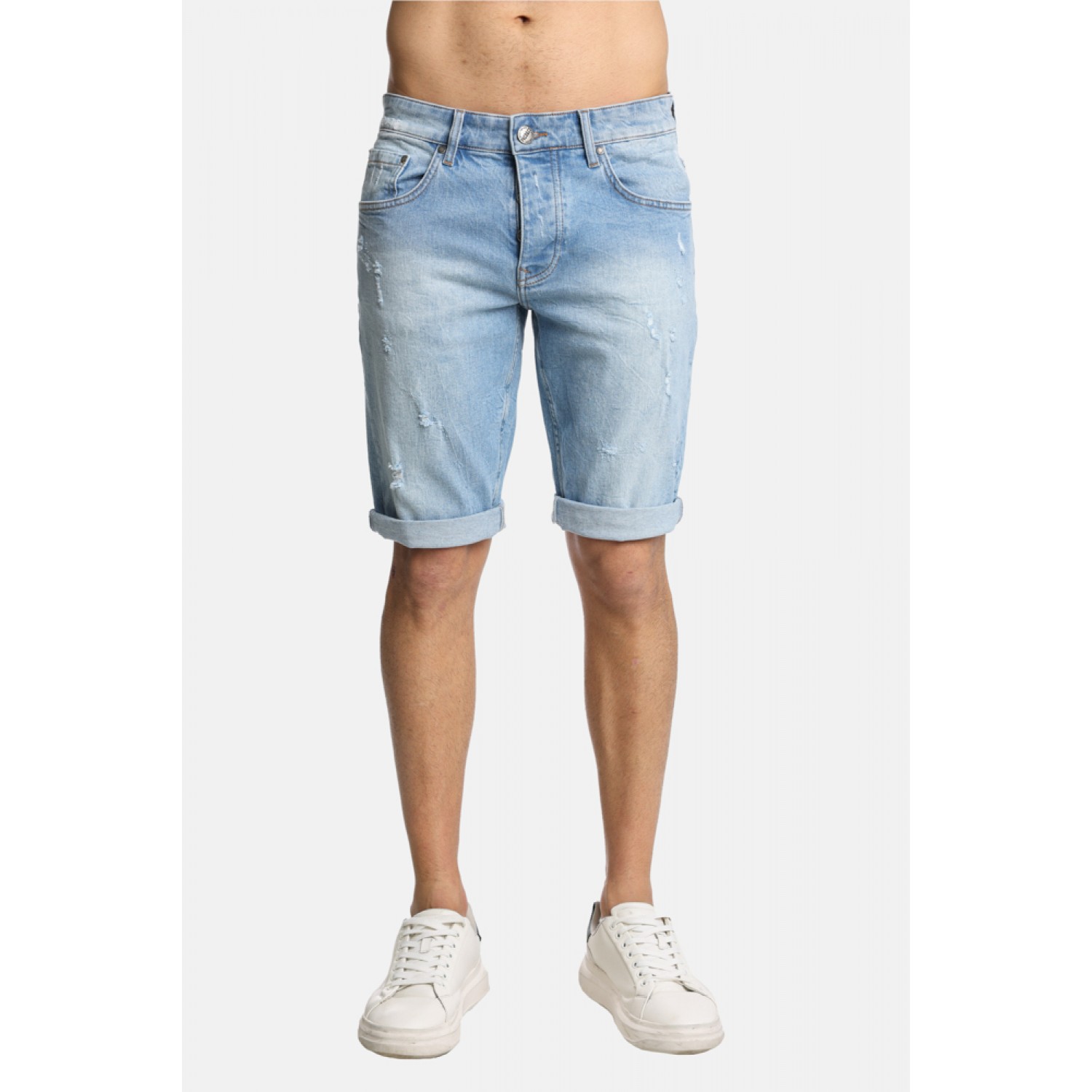 Paco & Co 2441318 Ανδρική Jean Βερμούδα Κανονική Γραμμή