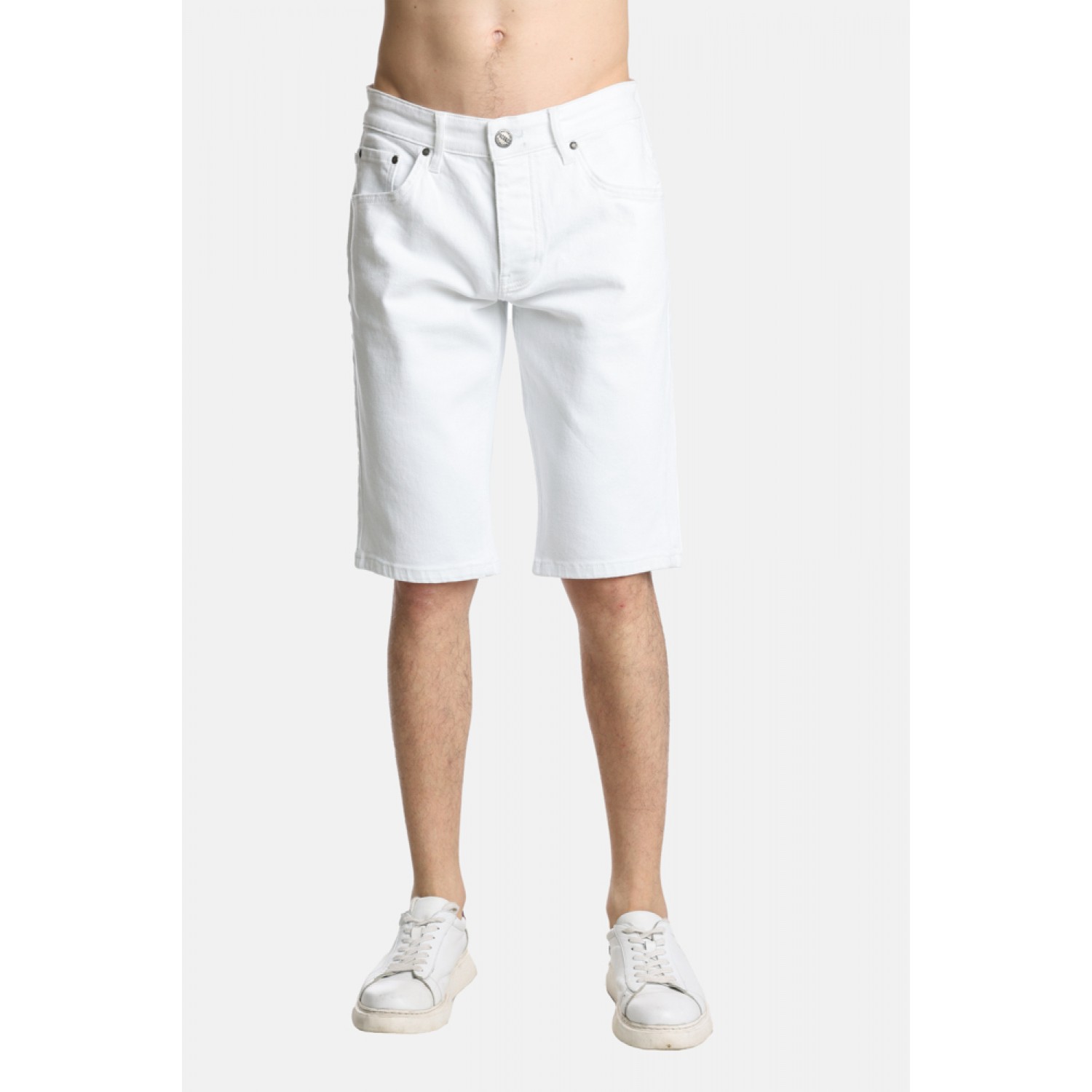 Paco & Co 2441320 Ανδρική Jean Βερμούδα Κανονική Γραμμή