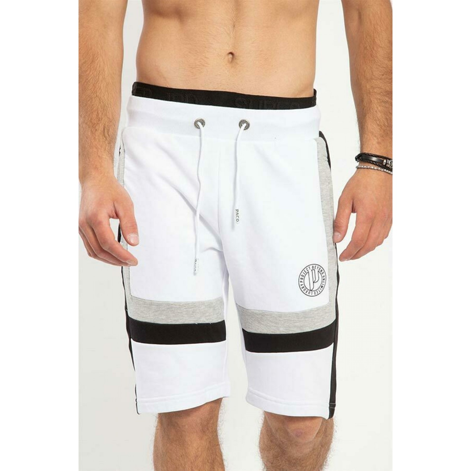 Paco & co 213662 Βερμούδα βαμβακερή Λευκό