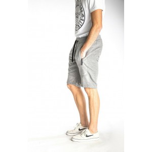 PACO&CO 213667 GREY Ανδρική Αθλητική βερμούδα τσέπες με φερμουάρ