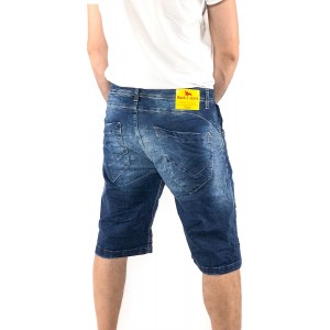 Ανδρική Jean ΒΕΡΜΟΥΔΑ ελαστική Back2jeans NB10B BLUE