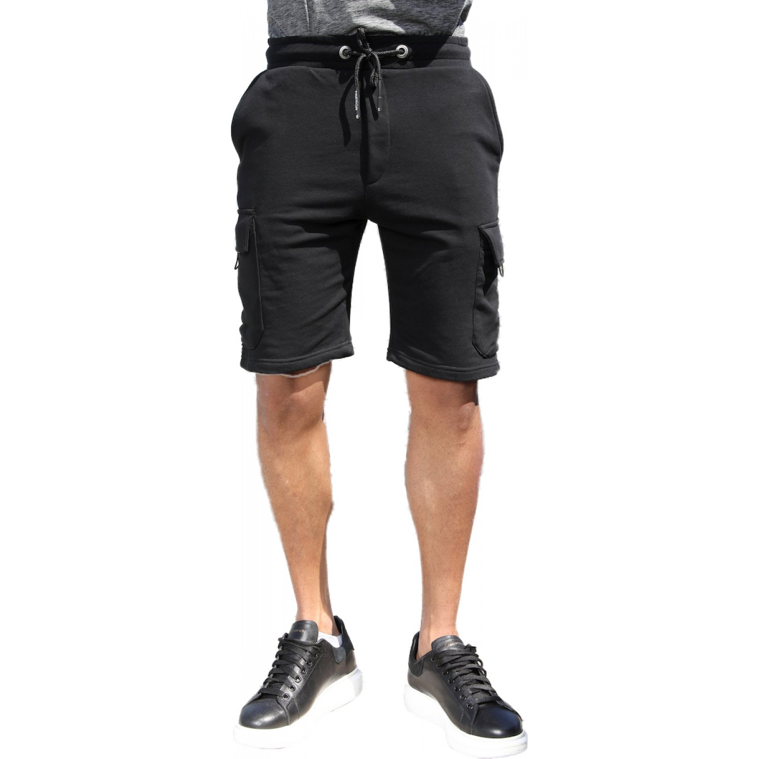 Ανδρική βερμούδα φόρμας TRESOR 454015 BARON ΜΑΥΡΗ