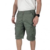 Ανδρική cargo βερμούδα κάτω από το γόνατο BACK2JEAN TS15 ΧΑΚΙ 3