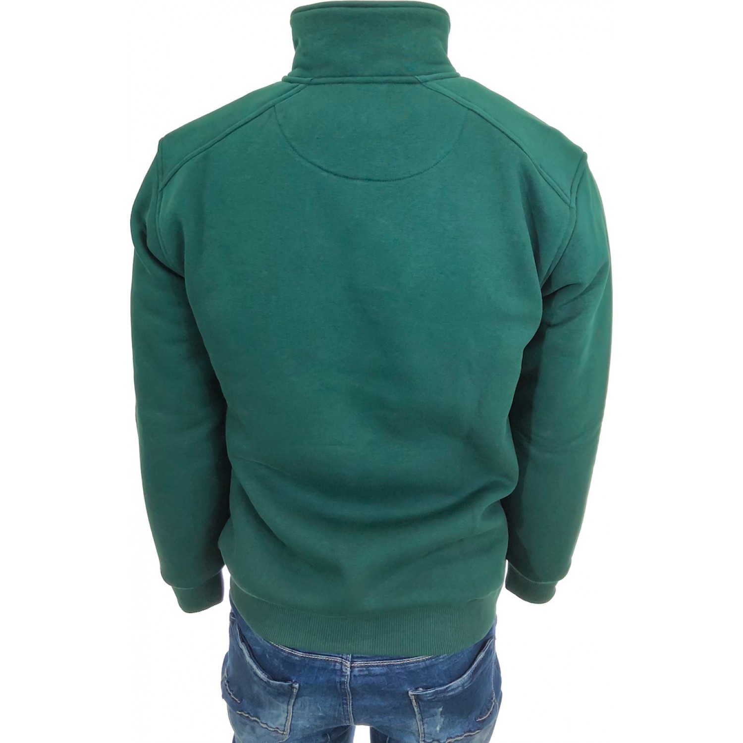 Ανδρική ζακετα φούτερ BLUE GREEN 142023 ΚΥΠΑΡΙΣΣΙ