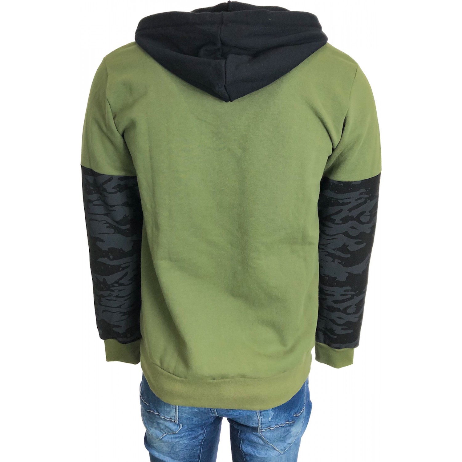 Ανδρική ζακετα με κουκούλα VORTEX 251 ΧΑΚΙ