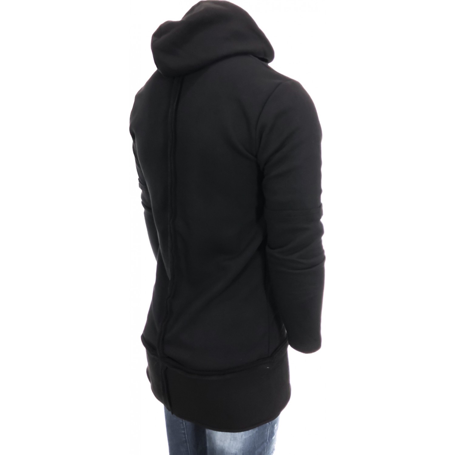 Ανδρική μακροζακετα REBEL 1005 ΜΑΥΡΟ