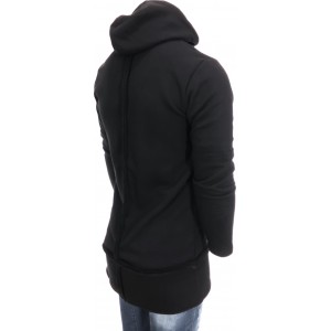 Ανδρική μακροζακετα REBEL 1005 ΜΑΥΡΟ